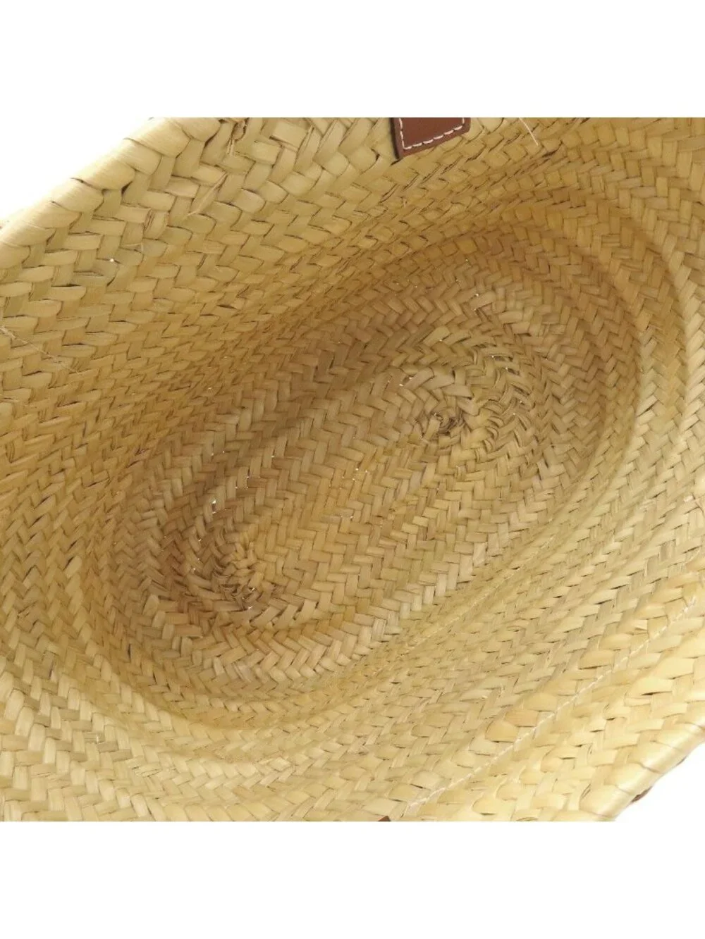 Loewe Flower Basket Tote Bag Calfskin Palm Leaf